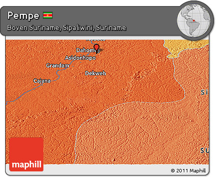 Political Panoramic Map of Pempe