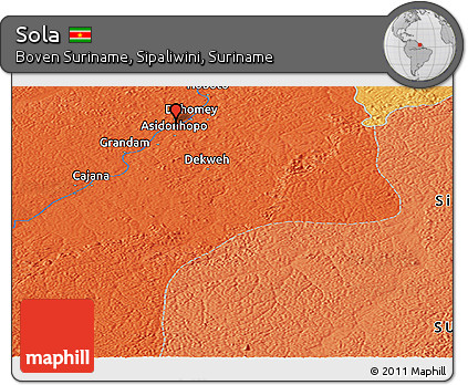 Political Panoramic Map of Sola