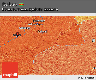 Political Panoramic Map of Deboe