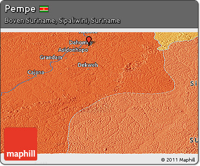 Political Panoramic Map of Pempe