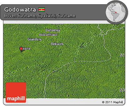 Satellite Panoramic Map of Godowatra