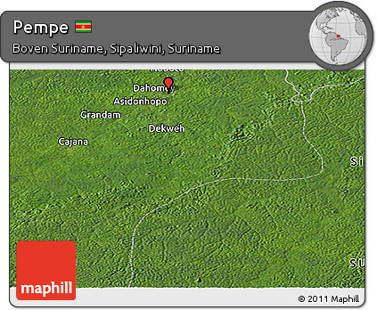 Satellite Panoramic Map of Pempe