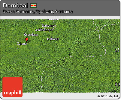 Satellite Panoramic Map of Dombaai