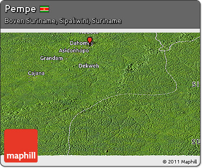 Satellite Panoramic Map of Pempe