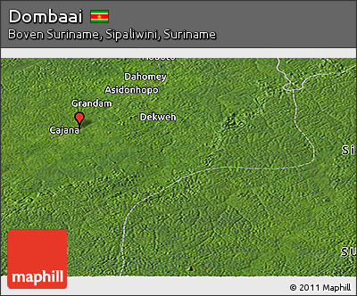 Satellite Panoramic Map of Dombaai