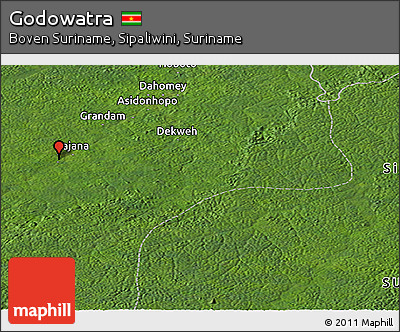 Satellite Panoramic Map of Godowatra