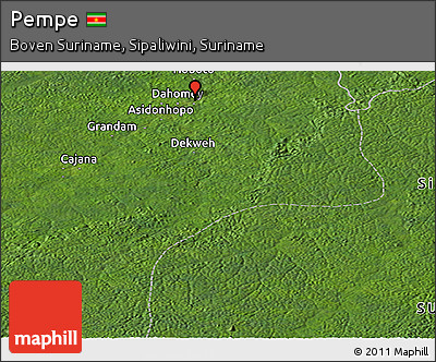 Satellite Panoramic Map of Pempe