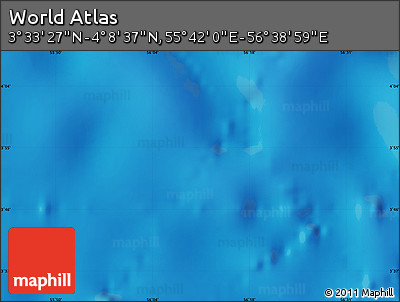 Physical Map of the Area around 3° 51' 2" N, 56° 10' 29" E
