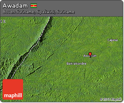Satellite 3D Map of Awadam