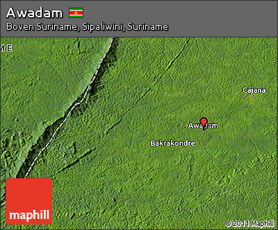 Satellite 3D Map of Awadam