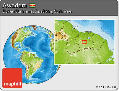 Physical Location Map of Awadam