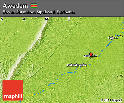 Physical Map of Awadam