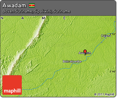 Physical Map of Awadam