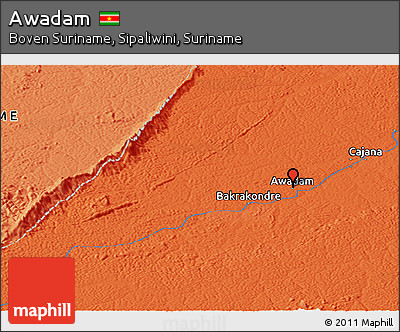 Political Panoramic Map of Awadam