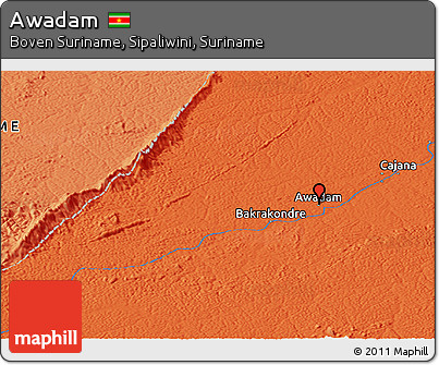 Political Panoramic Map of Awadam