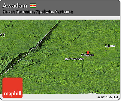 Satellite Panoramic Map of Awadam