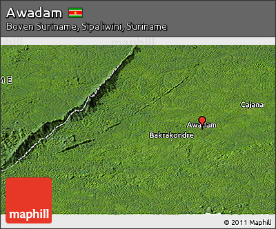 Satellite Panoramic Map of Awadam