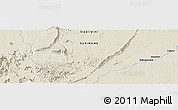 Shaded Relief Panoramic Map of the area around 3° 51' 2" N, 56° 1' 29" W