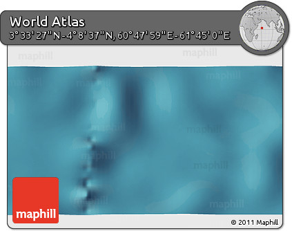 Satellite 3D Map of the Area around 3° 51' 2" N, 61° 16' 29" E