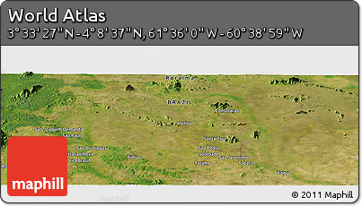 Satellite Panoramic Map of the Area around 3° 51' 2" N, 61° 7' 30" W