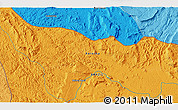 Political 3D Map of the area around 3° 51' 2" N, 63° 40' 30" W