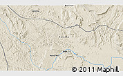 Shaded Relief 3D Map of the area around 3° 51' 2" N, 63° 40' 30" W