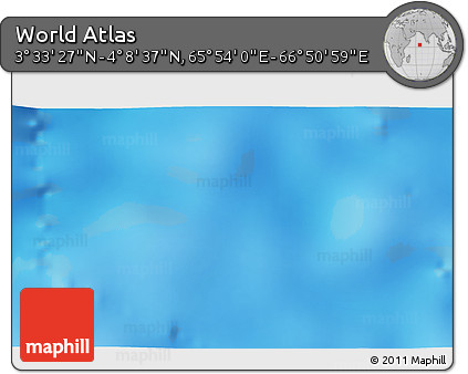Physical 3D Map of the Area around 3° 51' 2" N, 66° 22' 30" E
