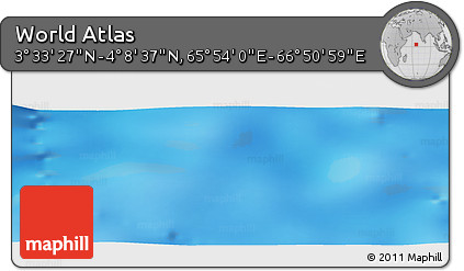 Physical Panoramic Map of the Area around 3° 51' 2" N, 66° 22' 30" E