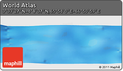Physical Panoramic Map of the Area around 3° 51' 2" N, 66° 22' 30" E
