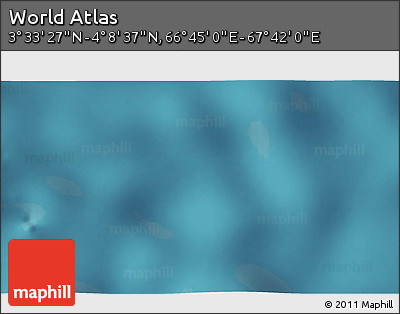 Satellite 3D Map of the Area around 3° 51' 2" N, 67° 13' 29" E