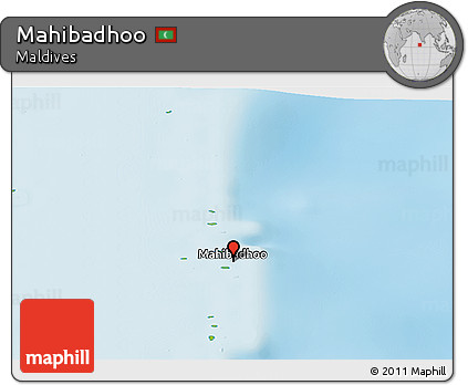 Physical Panoramic Map of Mahibadhoo