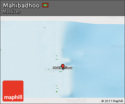 Physical Panoramic Map of Mahibadhoo