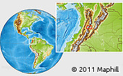 Physical Location Map of Pinares