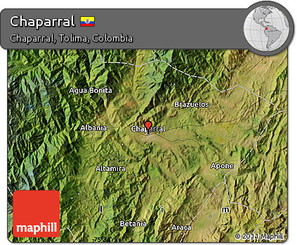 Satellite Map of Chaparral