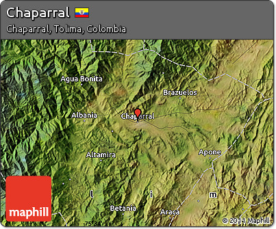 Satellite Map of Chaparral