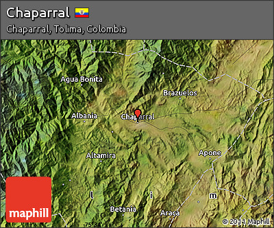 Satellite Map of Chaparral