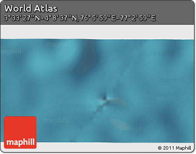 Satellite 3D Map of the Area around 3° 51' 2" N, 76° 34' 29" E