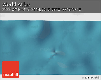 Satellite 3D Map of the Area around 3° 51' 2" N, 76° 34' 29" E