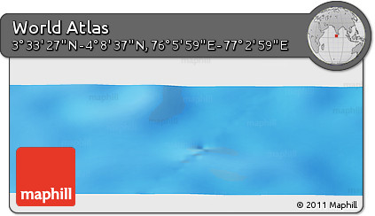 Physical Panoramic Map of the Area around 3° 51' 2" N, 76° 34' 29" E