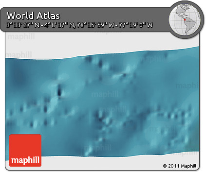 Satellite 3D Map of the Area around 3° 51' 2" N, 78° 7' 30" W