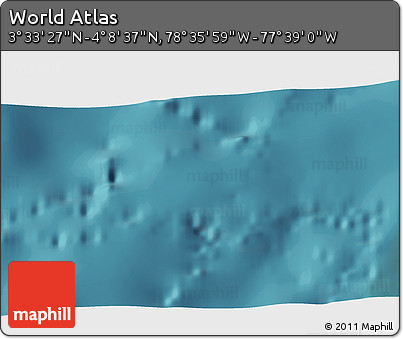 Satellite 3D Map of the Area around 3° 51' 2" N, 78° 7' 30" W