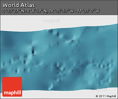 Satellite 3D Map of the Area around 3° 51' 2" N, 78° 7' 30" W