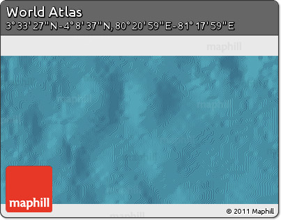 Satellite 3D Map of the Area around 3° 51' 2" N, 80° 49' 29" E