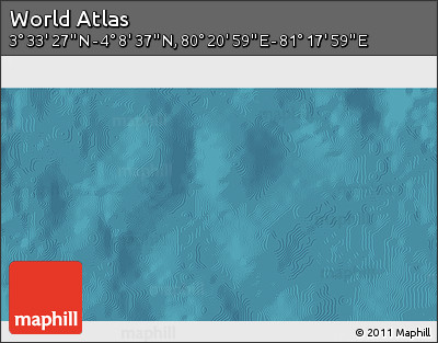 Satellite 3D Map of the Area around 3° 51' 2" N, 80° 49' 29" E