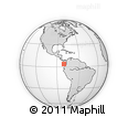 Outline Map of the Area around 3° 51' 2" N, 80° 40' 30" W, rectangular outline