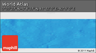 Physical Panoramic Map of the Area around 3° 51' 2" N, 81° 40' 30" E