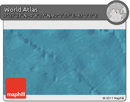 Satellite 3D Map of the Area around 3° 51' 2" N, 82° 31' 30" E