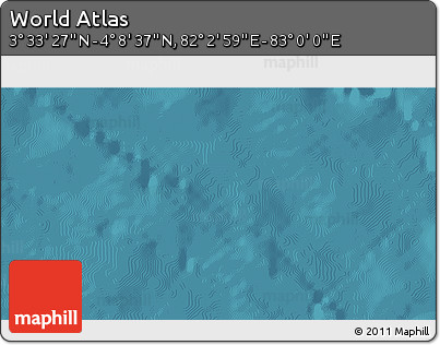 Satellite 3D Map of the Area around 3° 51' 2" N, 82° 31' 30" E