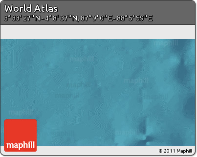 Satellite 3D Map of the Area around 3° 51' 2" N, 87° 37' 30" E