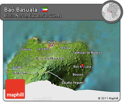 Satellite 3D Map of Baó Basuala